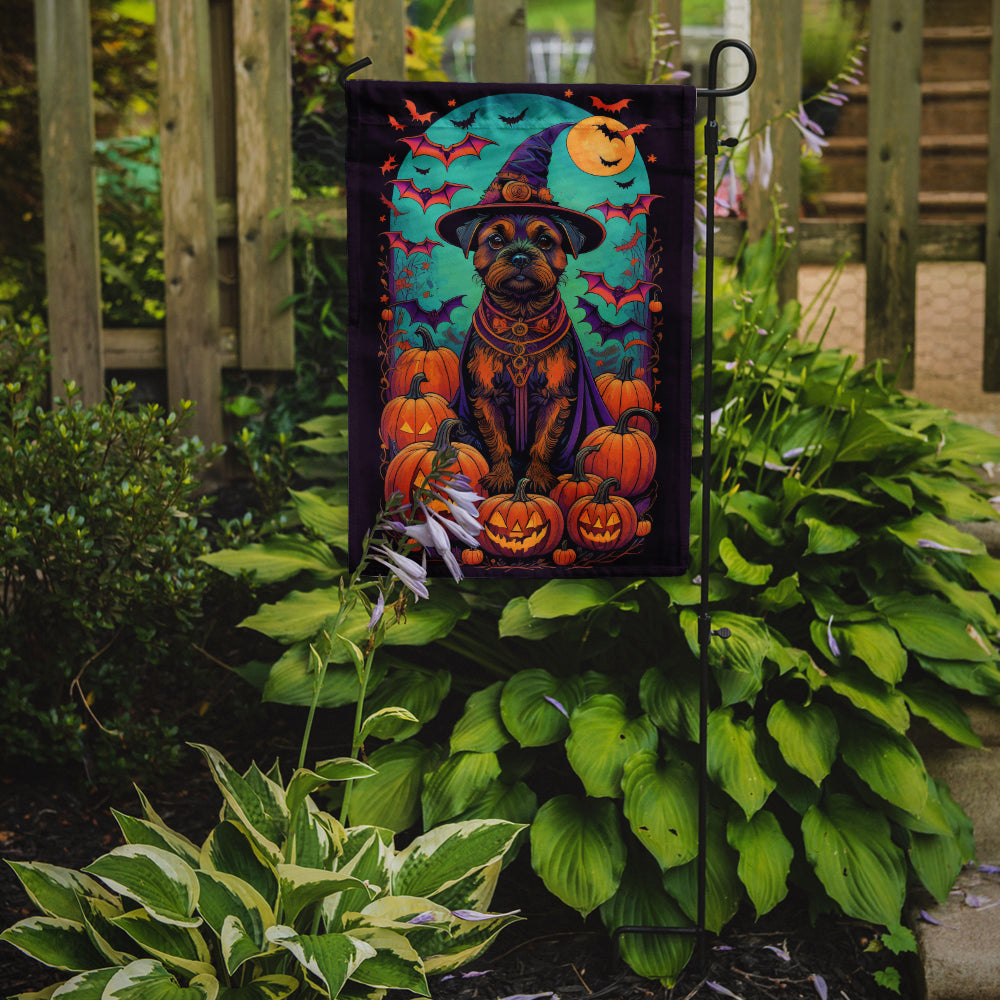 Buy this Border Terrier Witchy Halloween Garden Flag