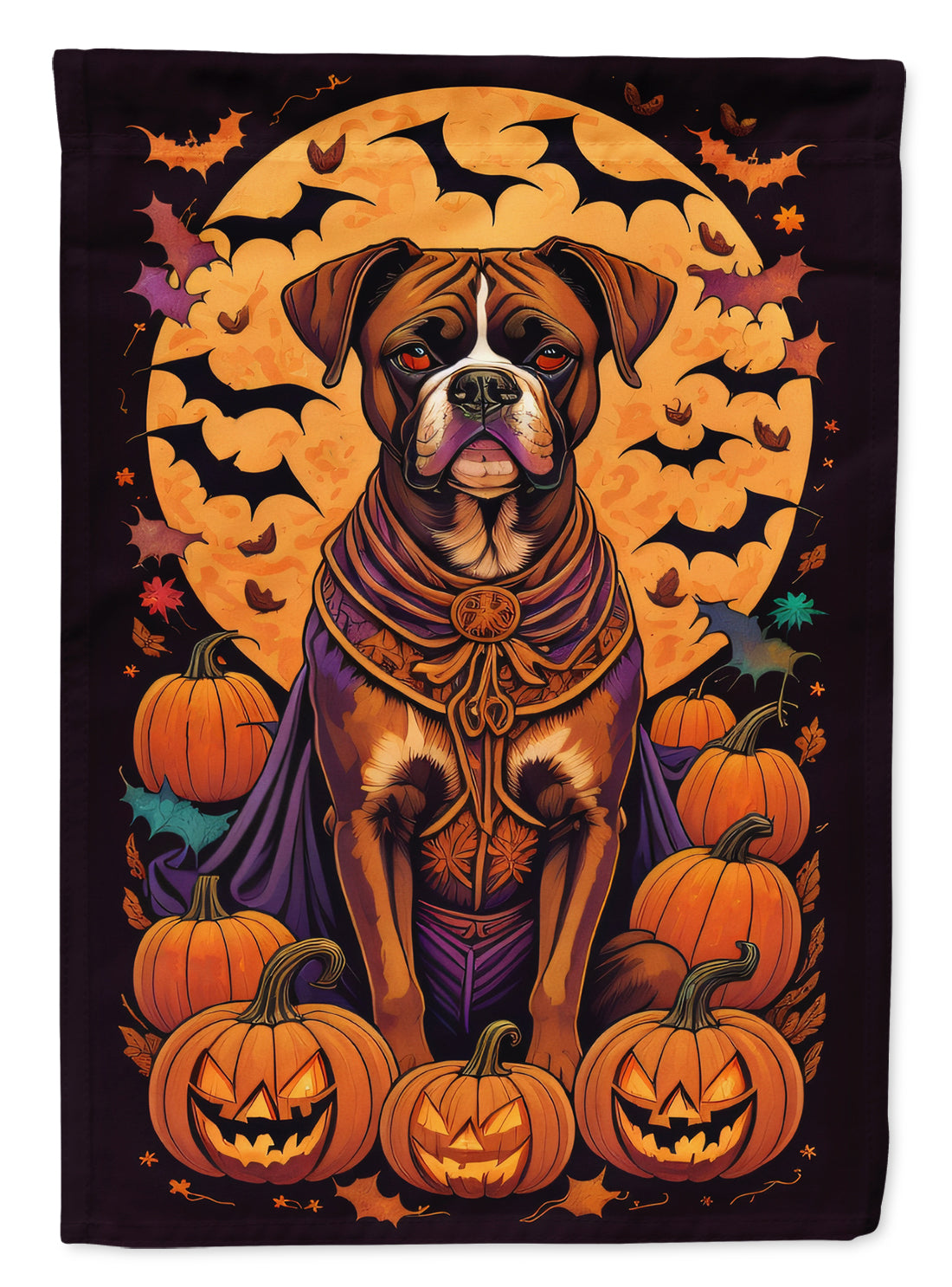 Buy this Boxer Witchy Halloween House Flag