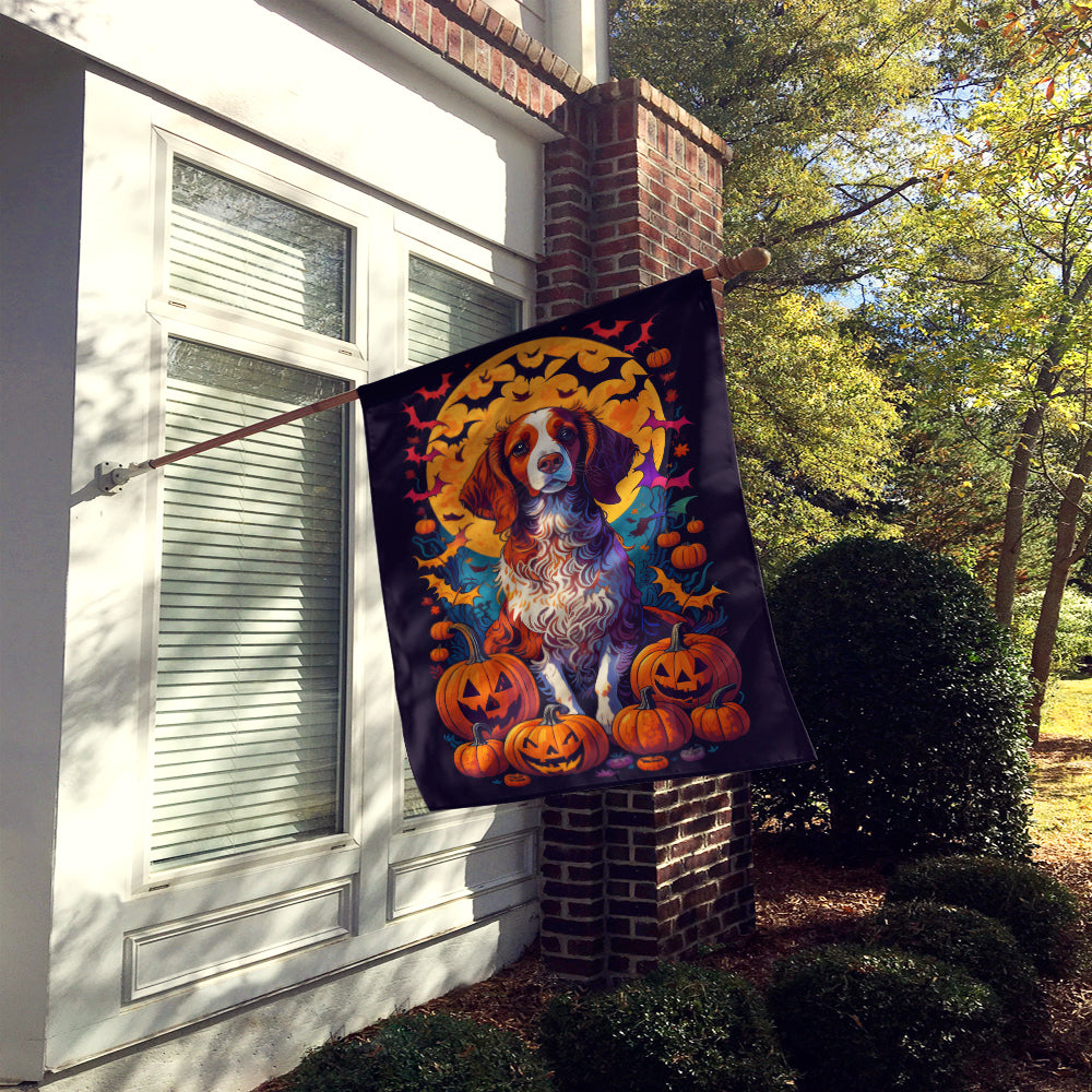 Buy this Brittany Spaniel Witchy Halloween House Flag
