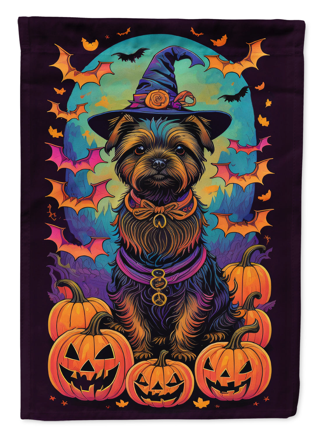 Buy this Cairn Terrier Witchy Halloween House Flag