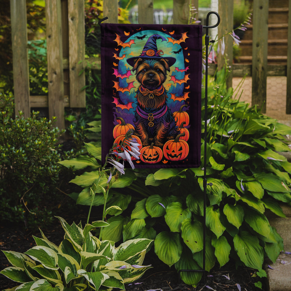 Cairn Terrier Witchy Halloween Garden Flag