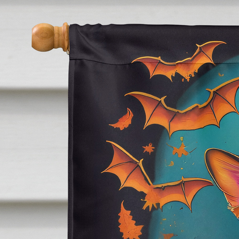 Corgi Witchy Halloween House Flag