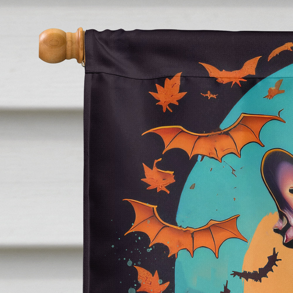 French Bulldog Witchy Halloween House Flag
