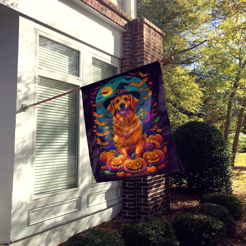 Buy this Golden Retriever Witchy Halloween House Flag