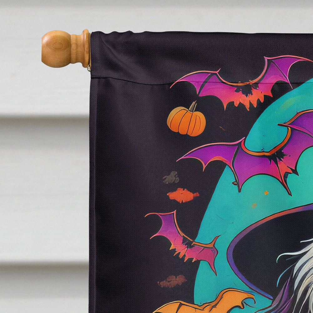 Havanese Witchy Halloween House Flag