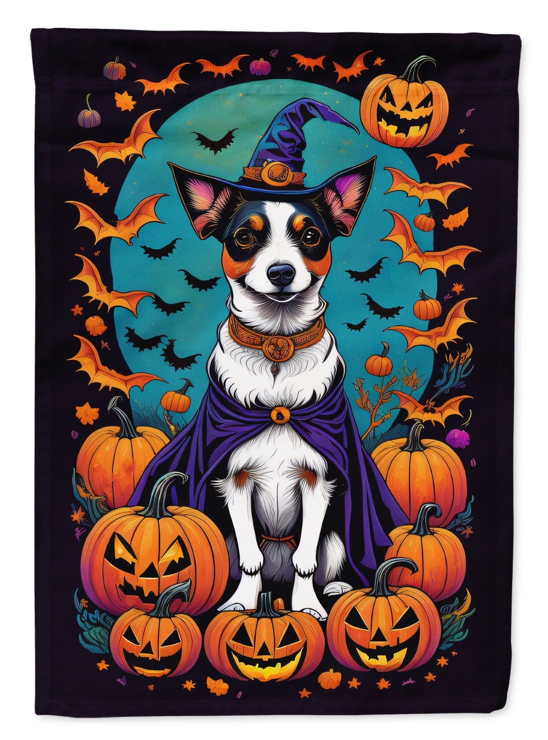Buy this Jack Russell Terrier Witchy Halloween Garden Flag