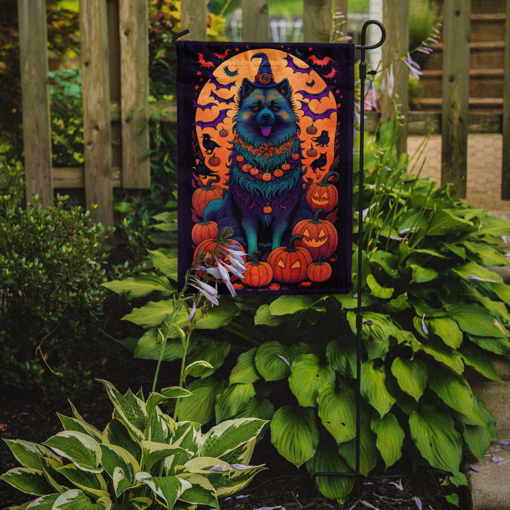 Buy this Keeshond Witchy Halloween Garden Flag