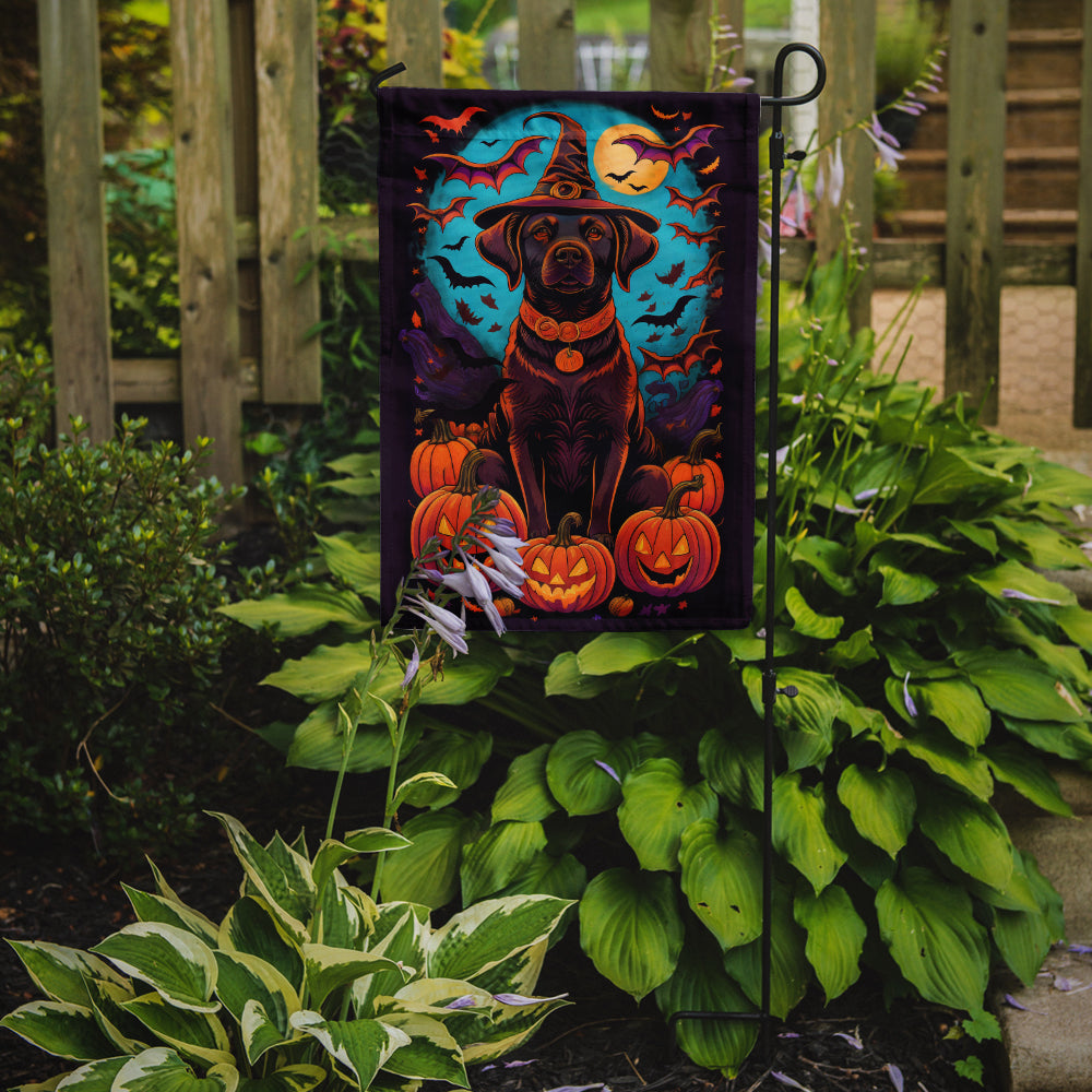 Buy this Chocolate Labrador Retriever Witchy Halloween Garden Flag