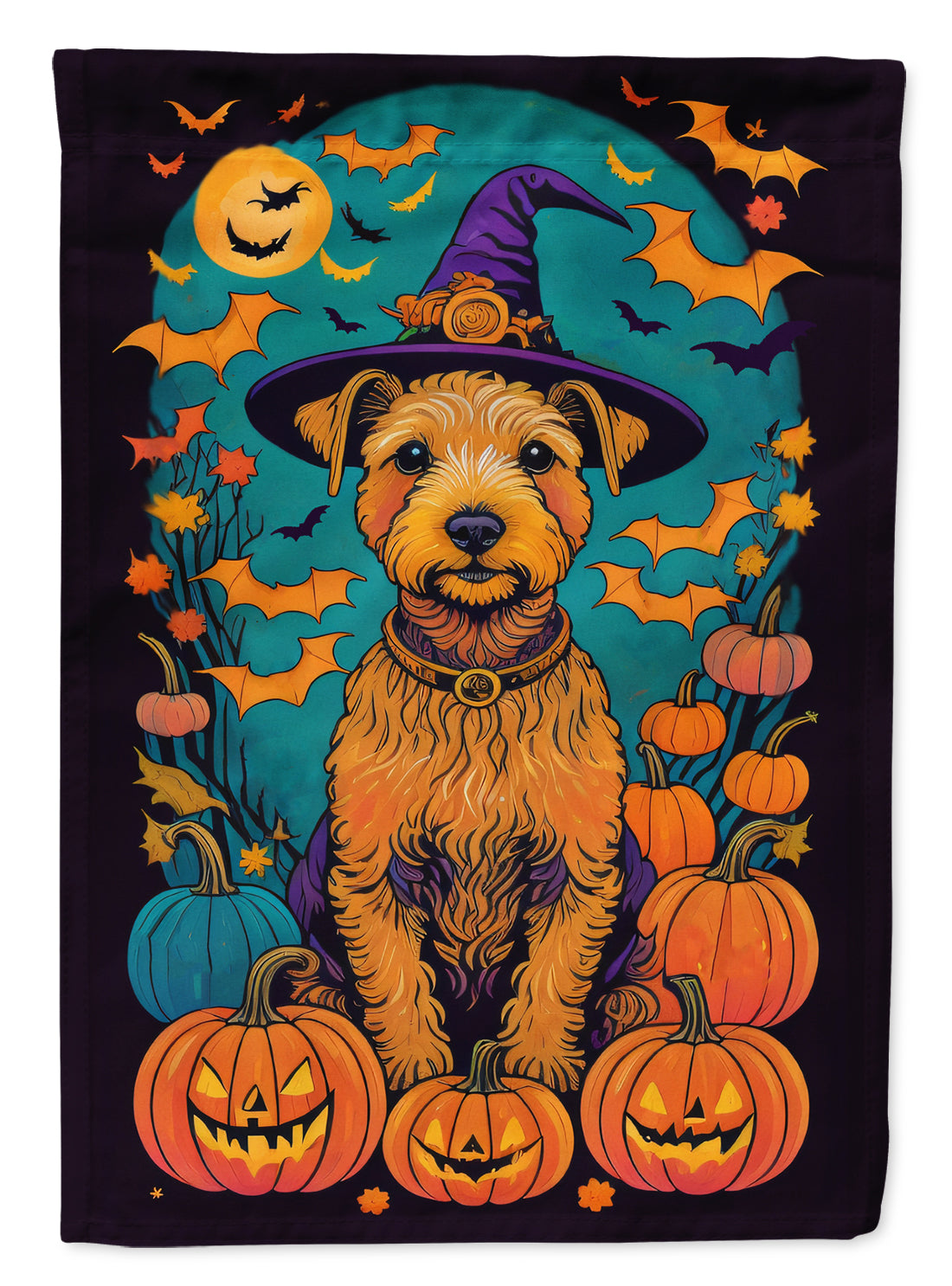 Buy this Lakeland Terrier Witchy Halloween House Flag