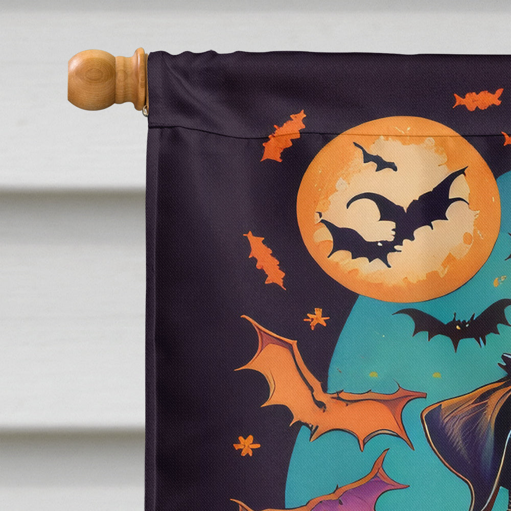 Pug Witchy Halloween House Flag