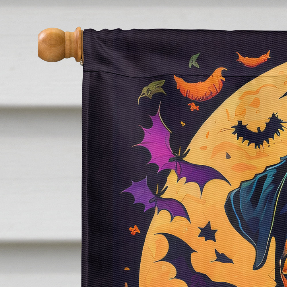 Rottweiler Witchy Halloween House Flag