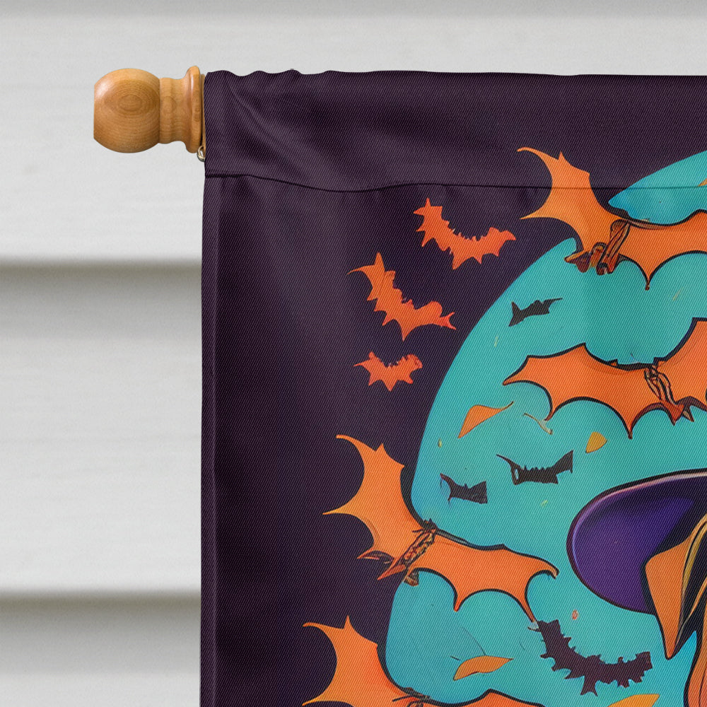 Shar Pei Witchy Halloween House Flag