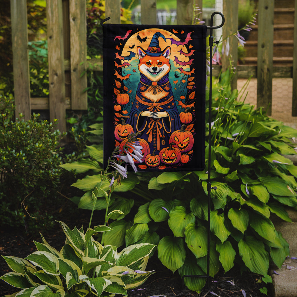 Buy this Shiba Inu Witchy Halloween Garden Flag