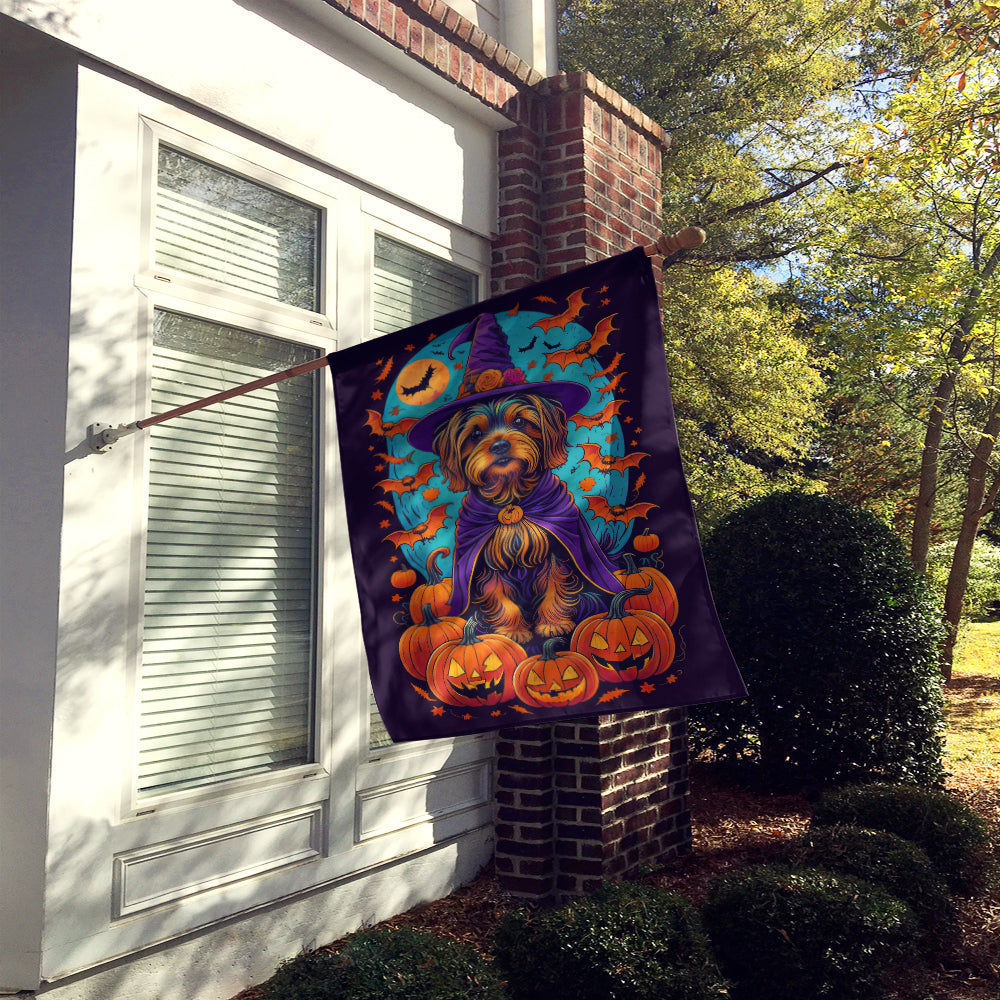 Buy this Silky Terrier Witchy Halloween House Flag