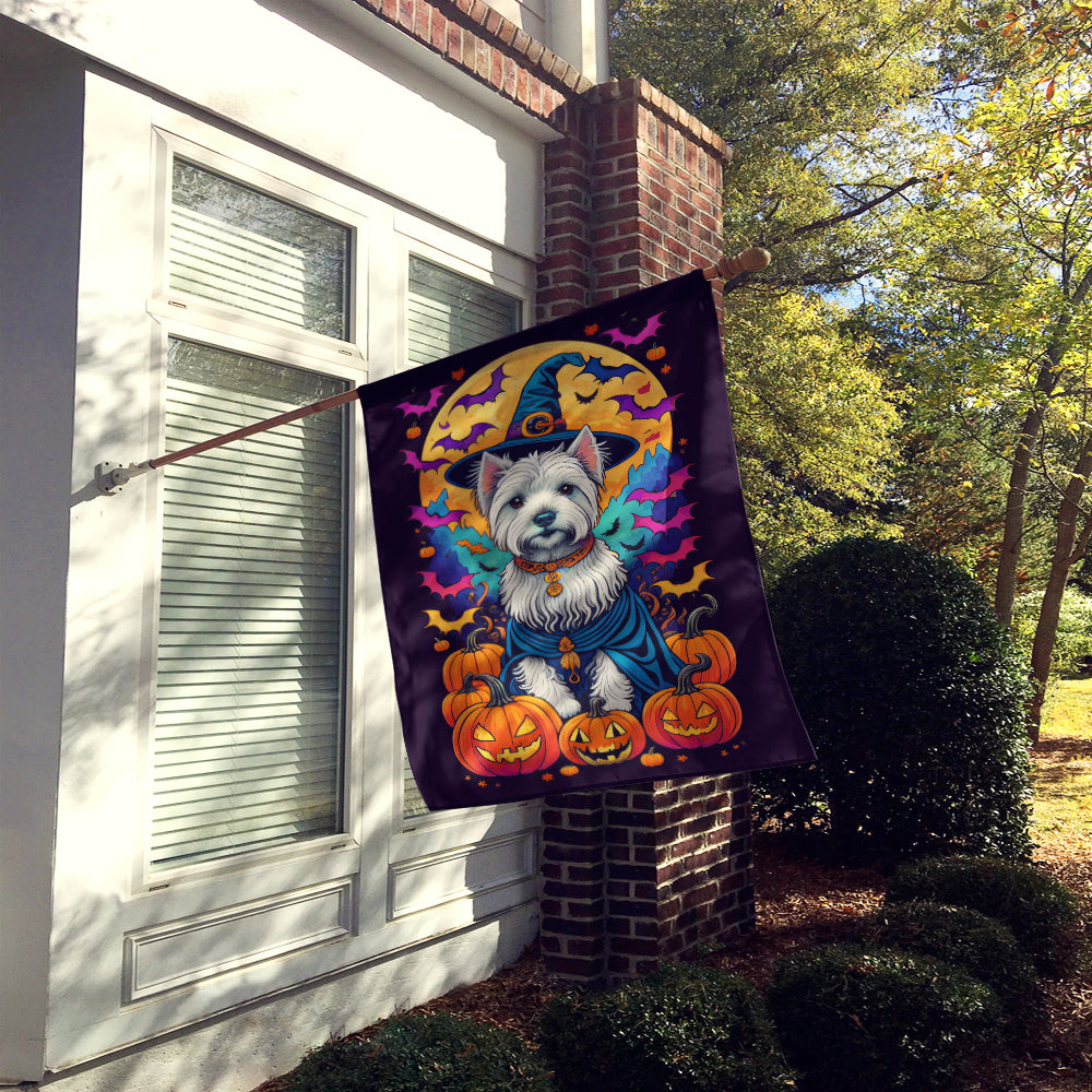 Buy this Westie Witchy Halloween House Flag