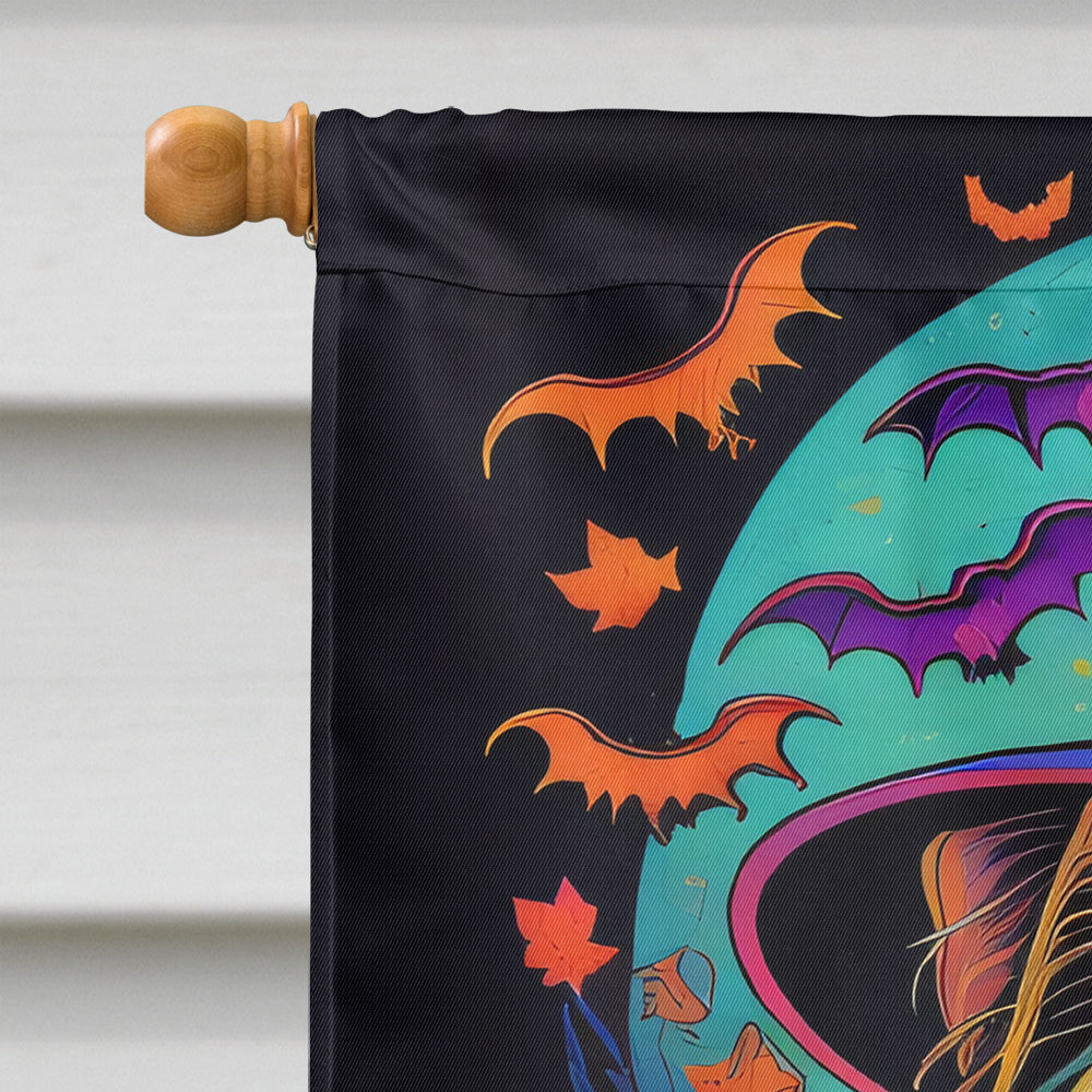 Yorkie Witchy Halloween House Flag