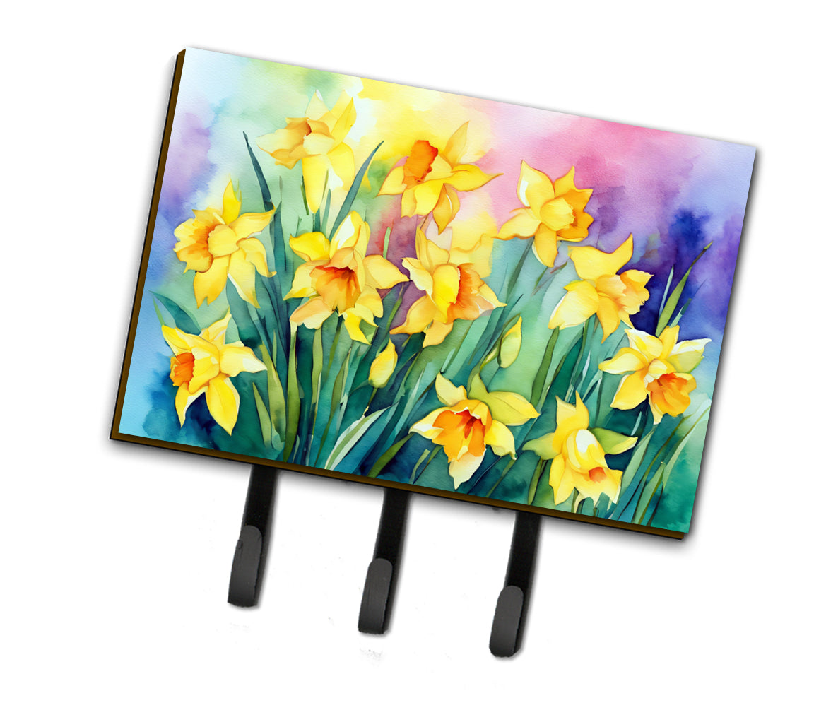 Buy this Daffodils in Watercolor Leash or Key Holder