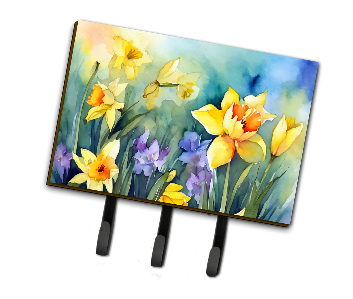 Buy this Daffodils in Watercolor Leash or Key Holder