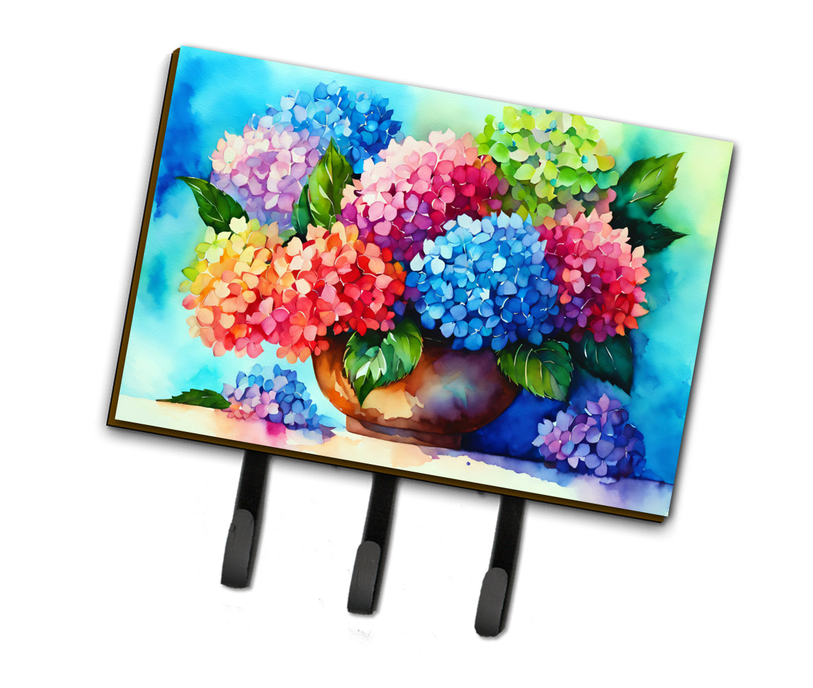 Buy this Hydrangeas in Watercolor Leash or Key Holder