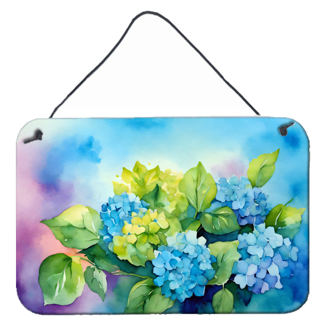 Buy this Hydrangeas in Watercolor Wall or Door Hanging Prints