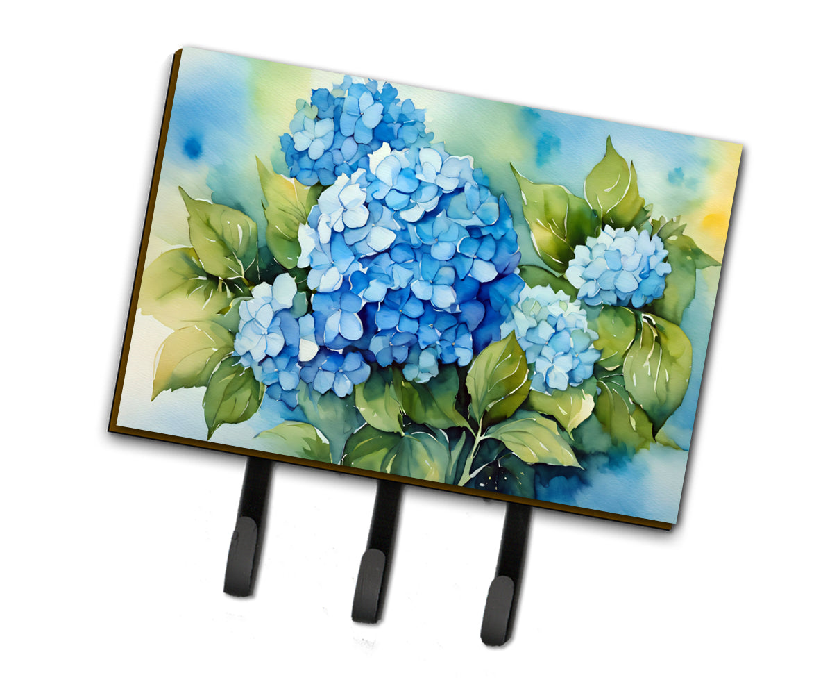 Buy this Hydrangeas in Watercolor Leash or Key Holder