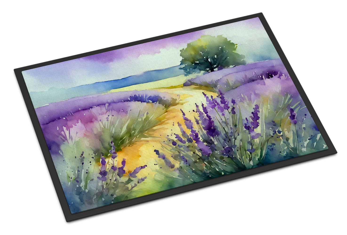 Buy this Lavender in Watercolor Indoor or Outdoor Mat 24x36