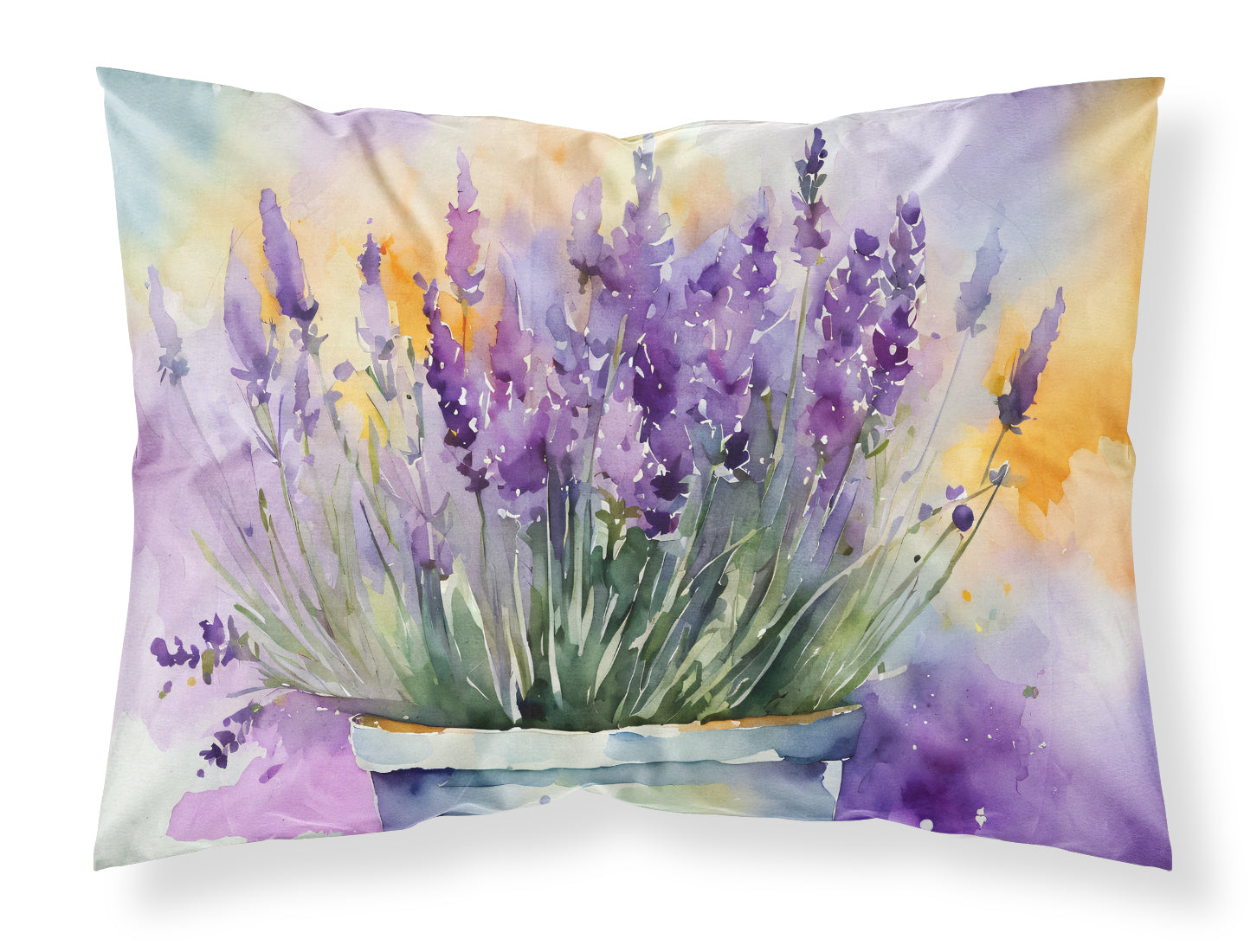 Buy this Lavender in Watercolor Fabric Standard Pillowcase