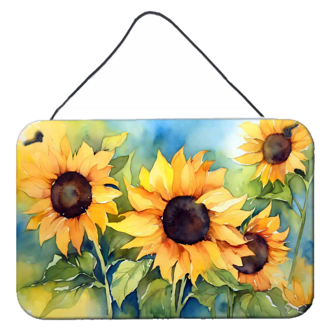 Buy this Sunflowers in Watercolor Wall or Door Hanging Prints