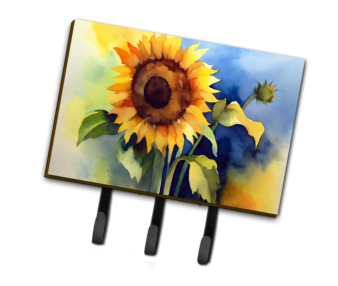 Buy this Sunflowers in Watercolor Leash or Key Holder