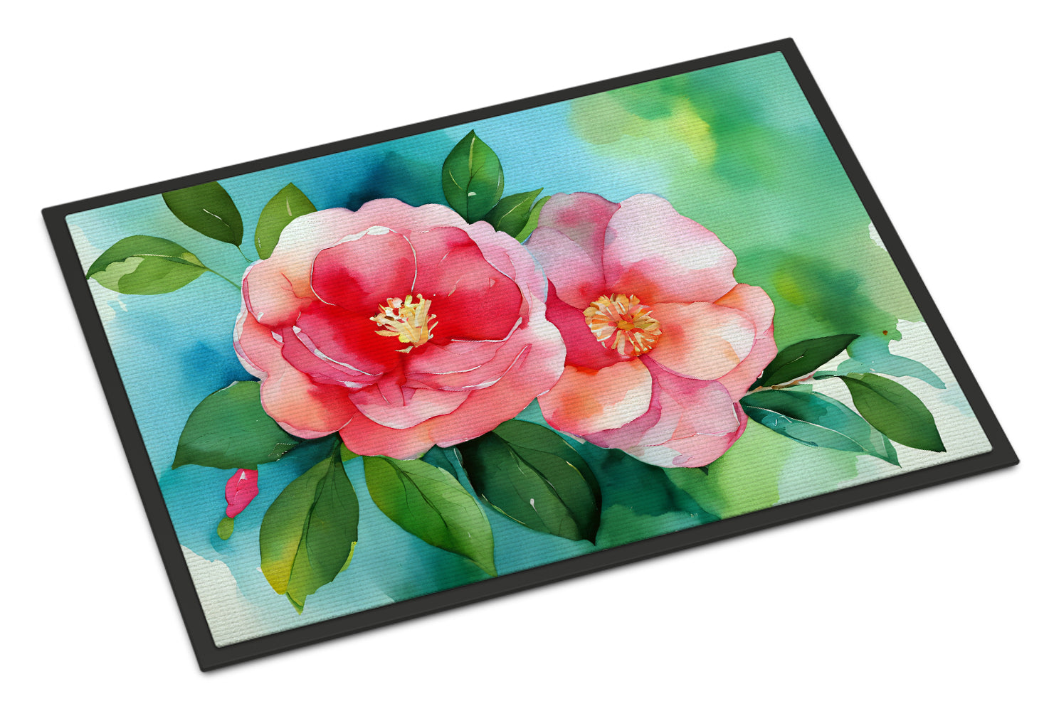 Buy this Alabama Camellia in Watercolor Doormat 18x27