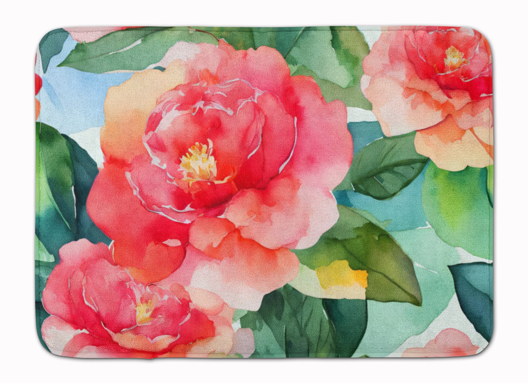 Buy this Alabama Camellia in Watercolor Memory Foam Kitchen Mat