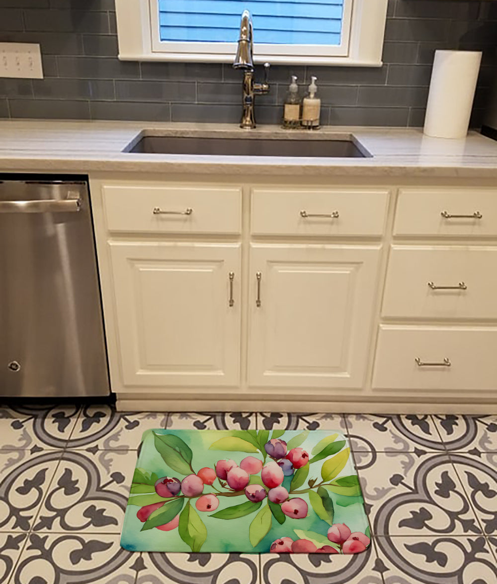 Buy this Connecticut Mountain Laurels in Watercolor Memory Foam Kitchen Mat