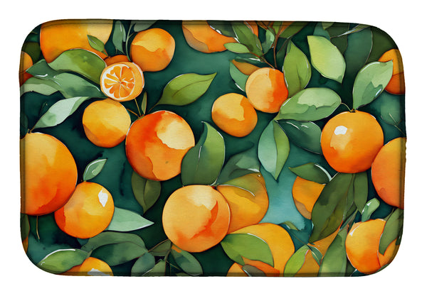Buy this Florida Orange Blossom in Watercolor Dish Drying Mat
