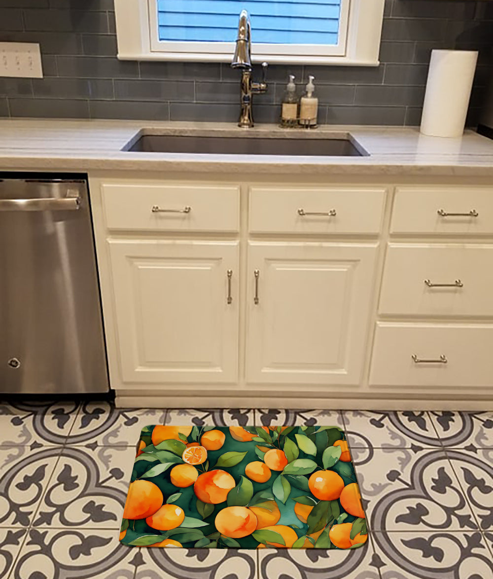 Buy this Florida Orange Blossom in Watercolor Memory Foam Kitchen Mat