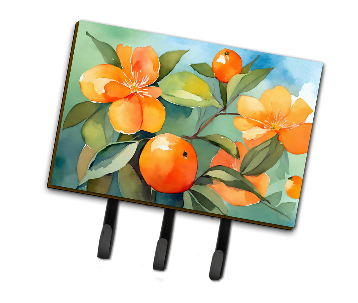 Buy this Florida Orange Blossom in Watercolor Leash or Key Holder