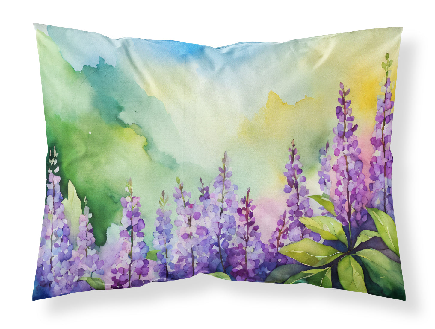 Buy this Idaho Syringa in Watercolor Fabric Standard Pillowcase
