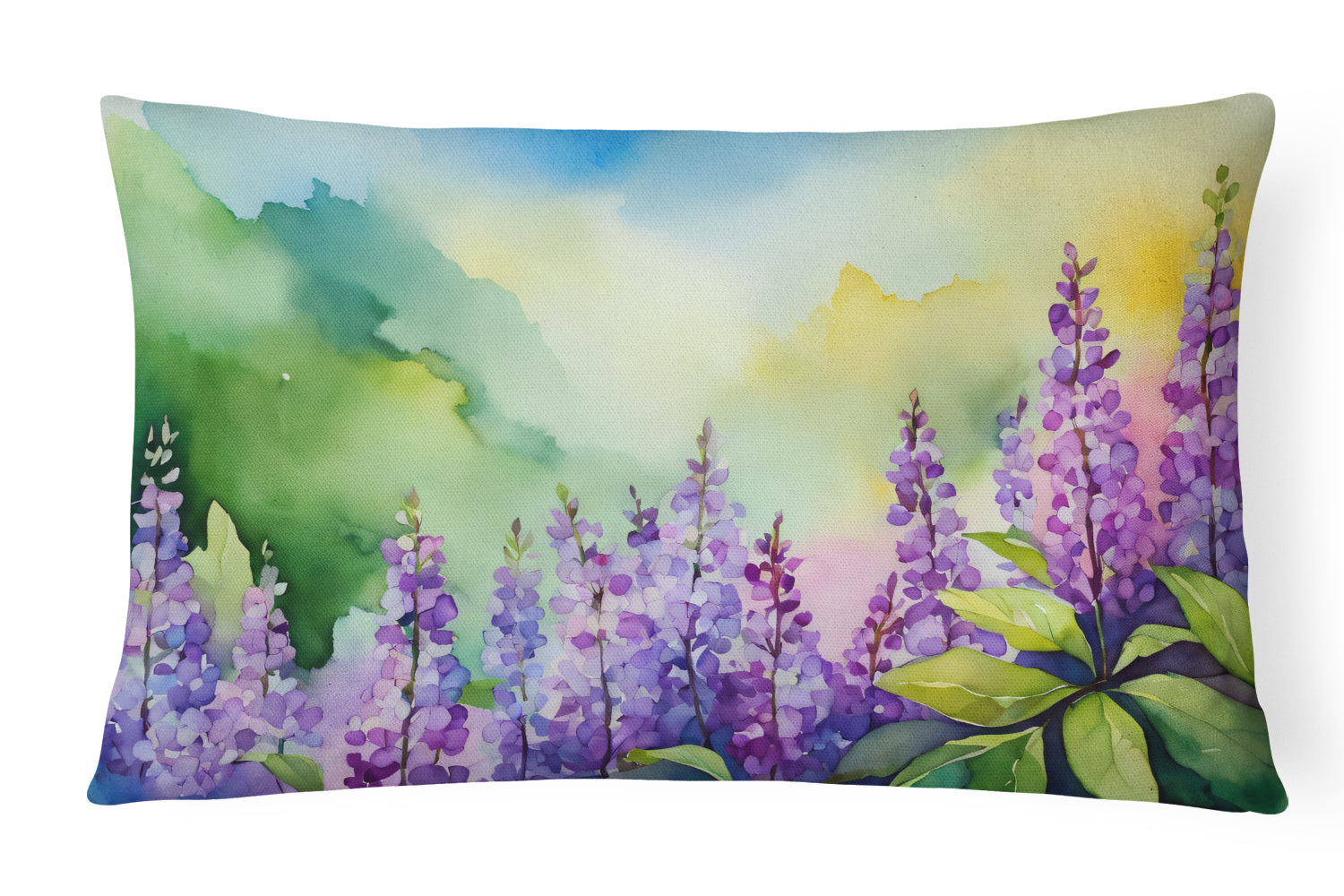 Buy this Idaho Syringa in Watercolor Fabric Decorative Pillow