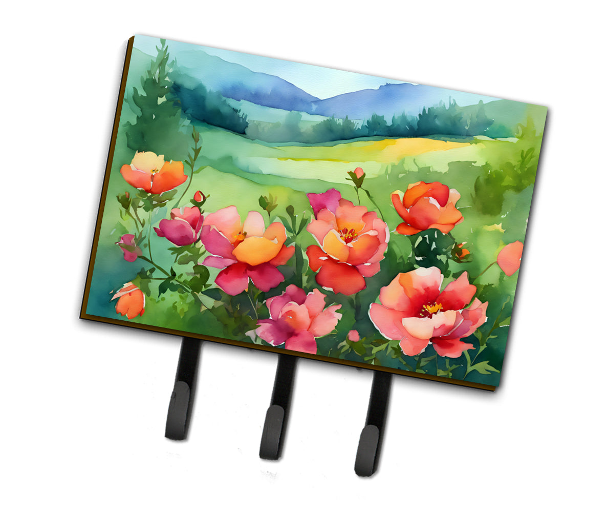 Buy this Iowa Wild Prairie Roses in Watercolor Leash or Key Holder