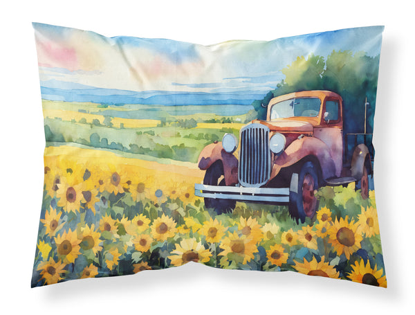 Buy this Kansas Sunflowers in Watercolor Fabric Standard Pillowcase