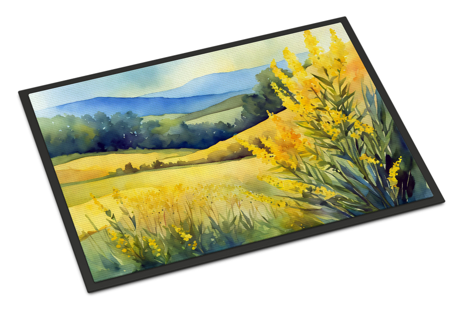 Buy this Kentucky Goldenrod in Watercolor Doormat 18x27