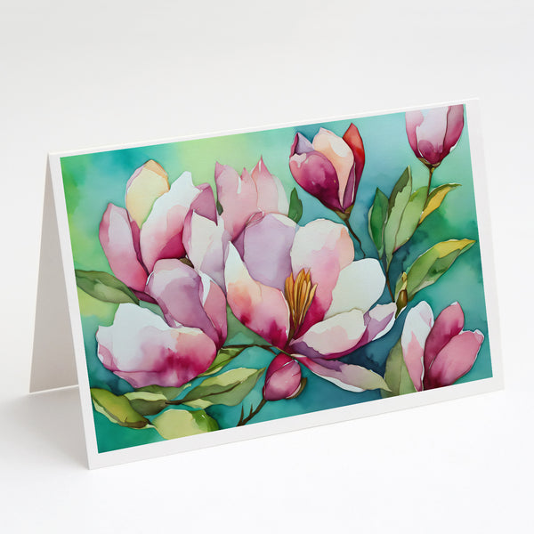 Buy this Louisiana Magnolias in Watercolor Greeting Cards and Envelopes Pack of 8