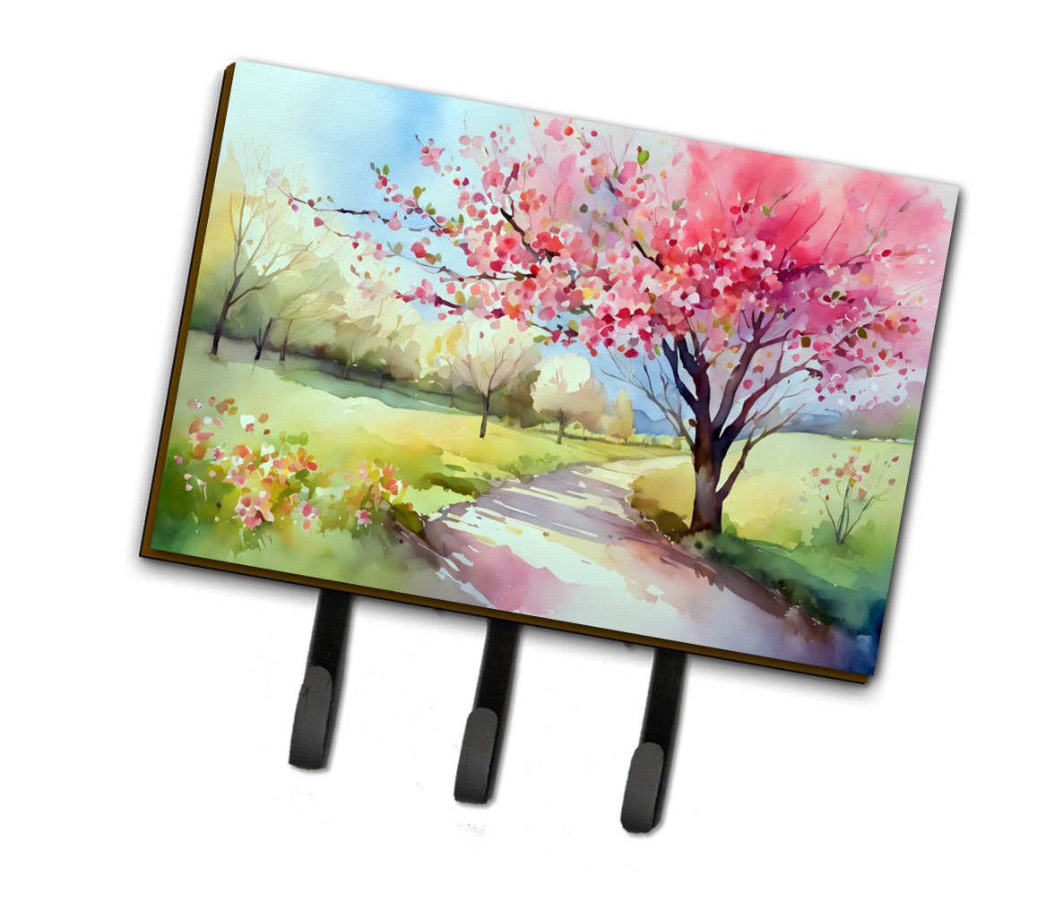 Buy this Michigan Apple Blossoms in Watercolor Leash or Key Holder