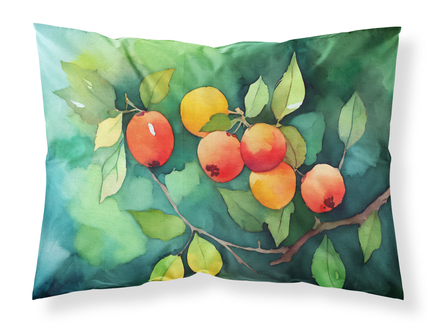 Buy this Missouri Hawthorns in Watercolor Fabric Standard Pillowcase