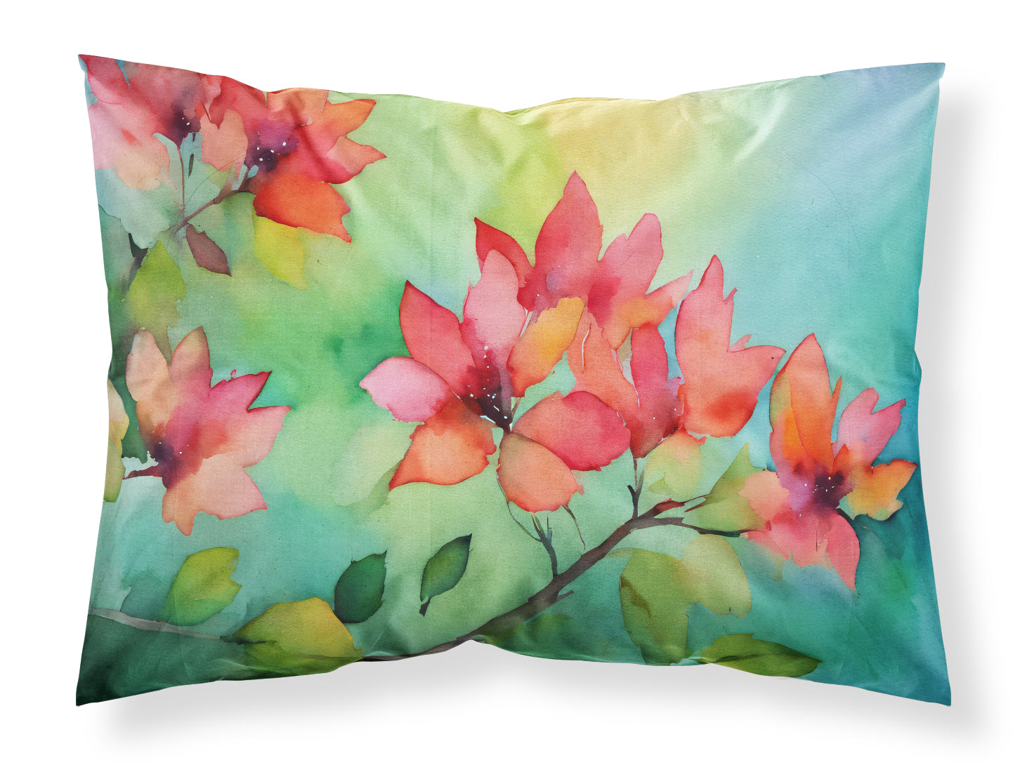 Buy this Missouri Hawthorns in Watercolor Fabric Standard Pillowcase