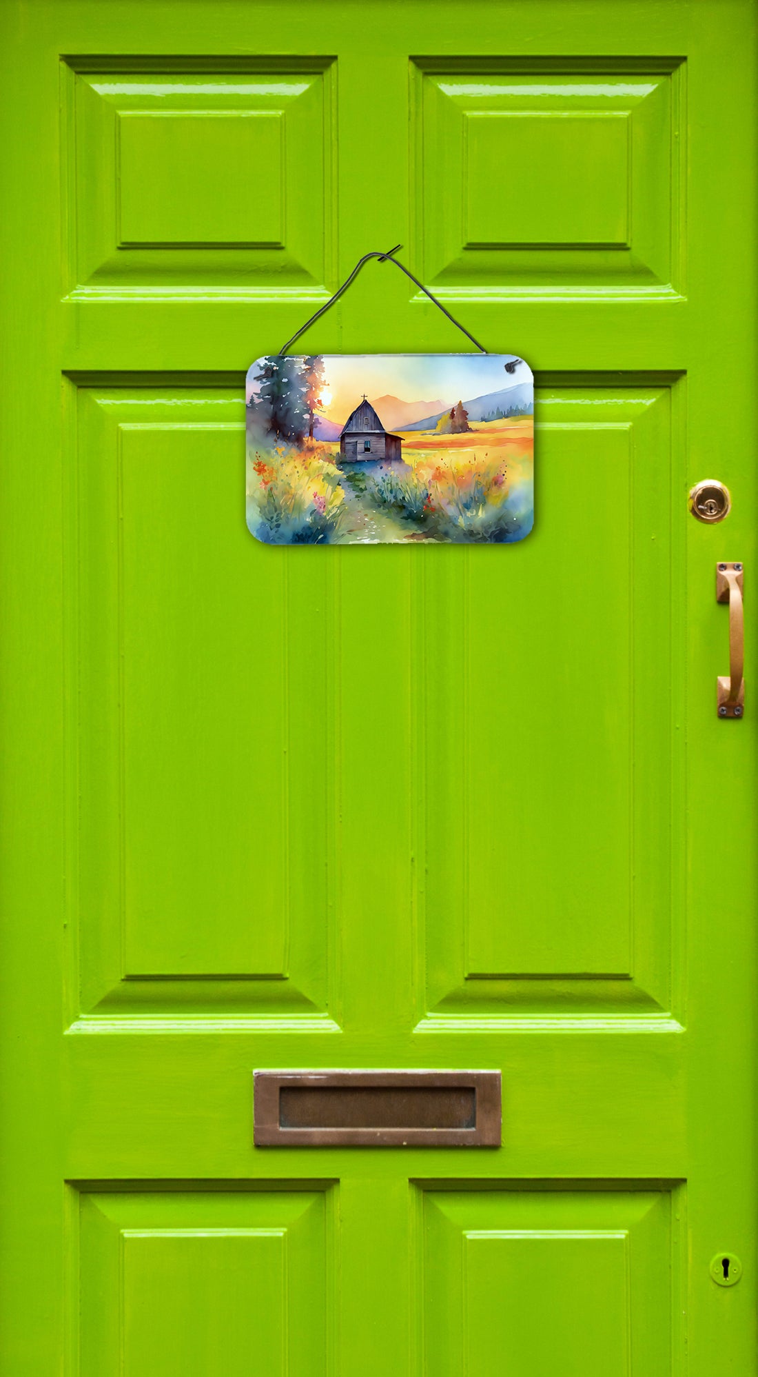 Caroline's Treasures Montana Bitterroot in Watercolor Wall or Door Hanging Prints