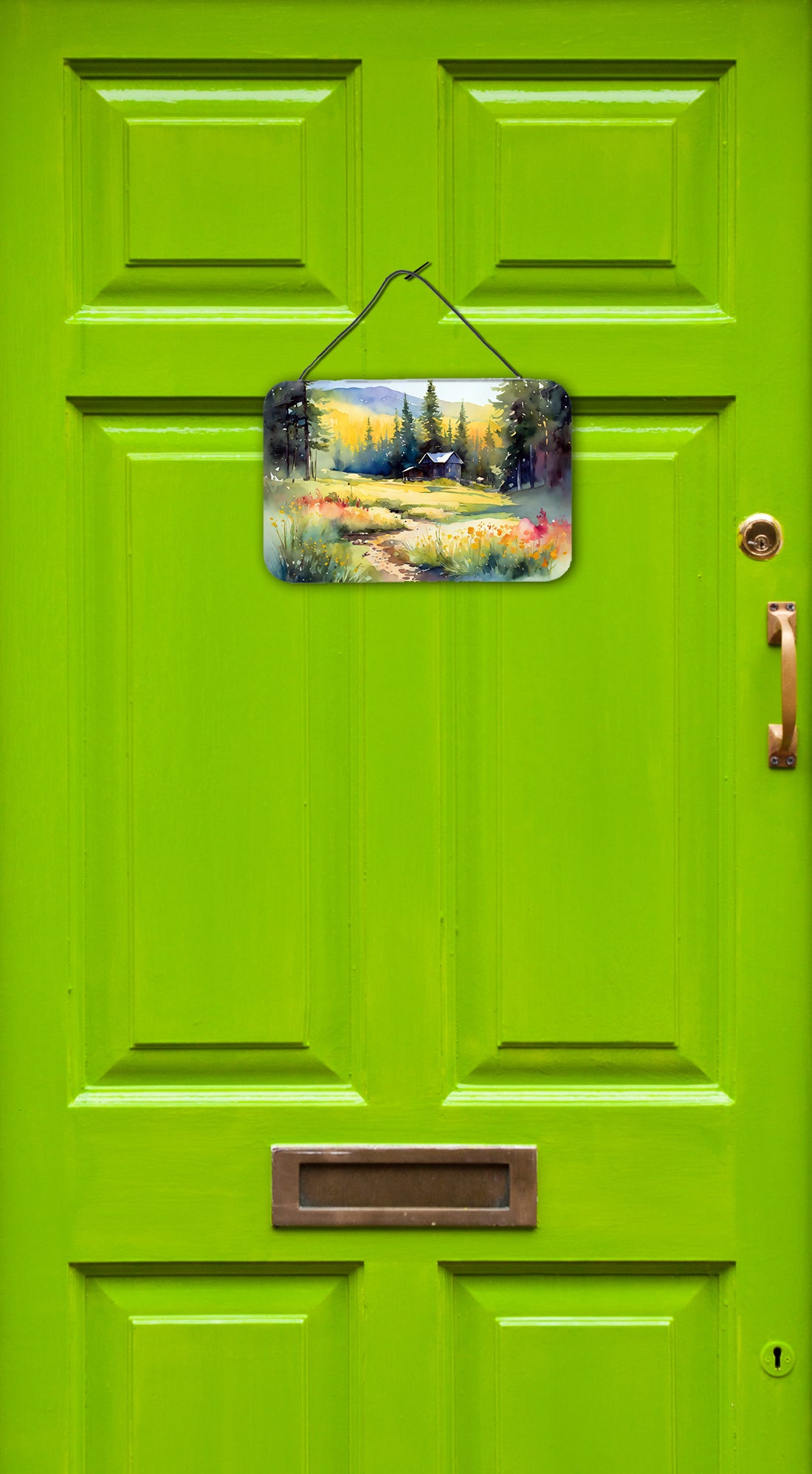 Caroline's Treasures Montana Bitterroot in Watercolor Wall or Door Hanging Prints