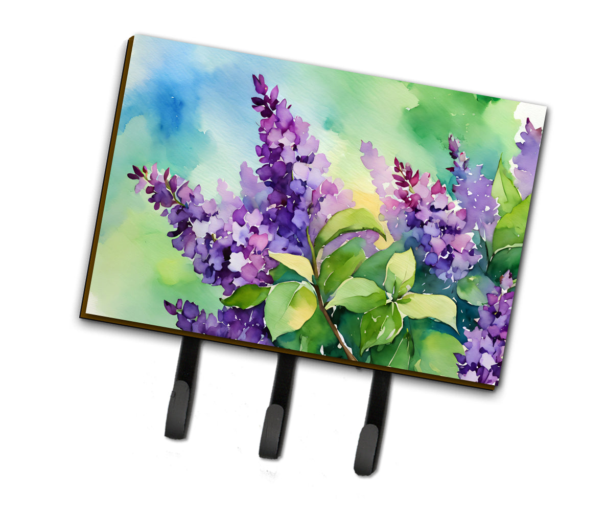 Buy this New Hampshire Purple Lilac in Watercolor Leash or Key Holder