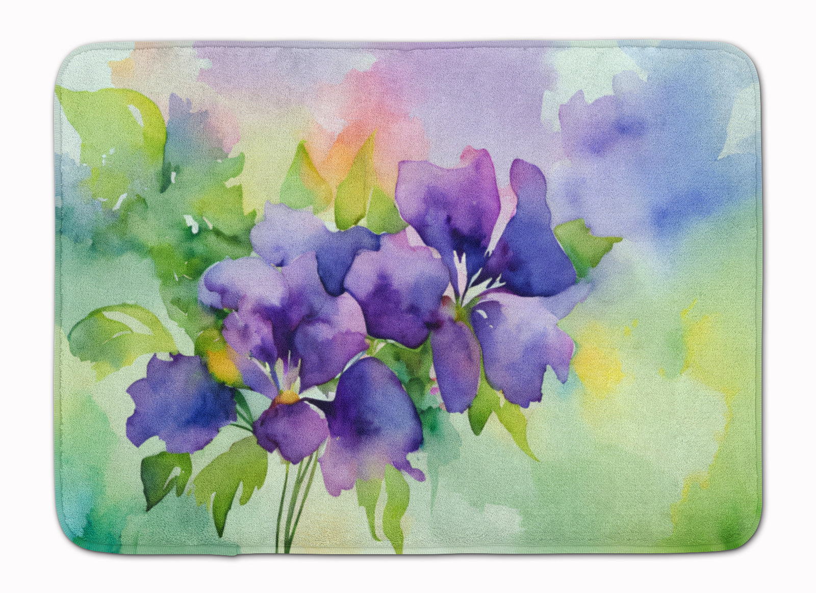 Buy this New Jersey Violet in Watercolor Memory Foam Kitchen Mat