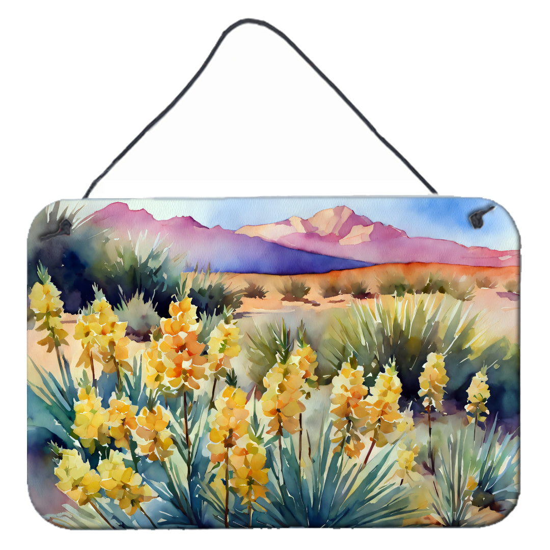 Buy this New Mexico Yucca Flower in Watercolor Wall or Door Hanging Prints