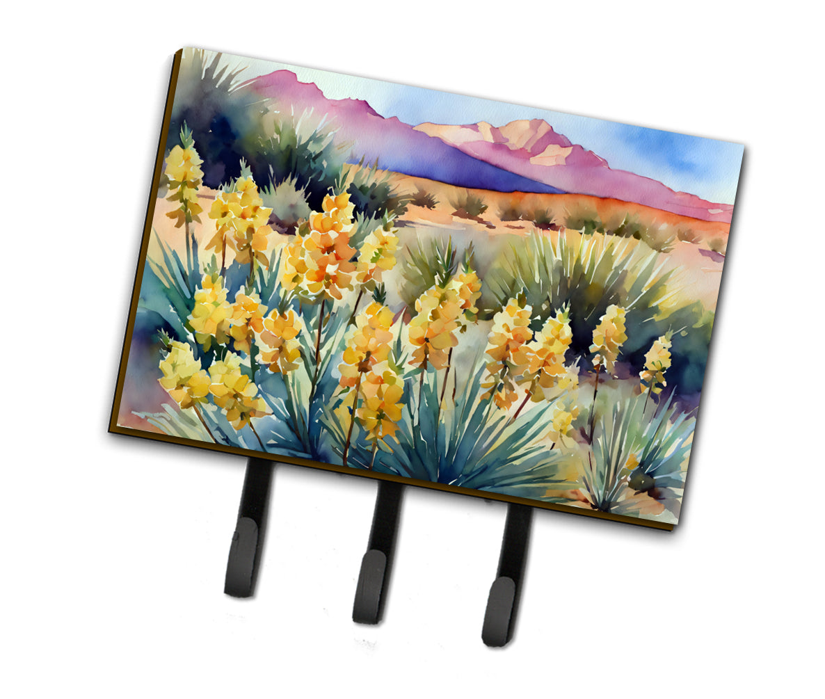 Buy this New Mexico Yucca Flower in Watercolor Leash or Key Holder